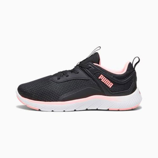 SOFTRIDE Remi Women's Running Shoes in Black/Koral Ice/White, Size 7, Synthetic by PUMA Shoes