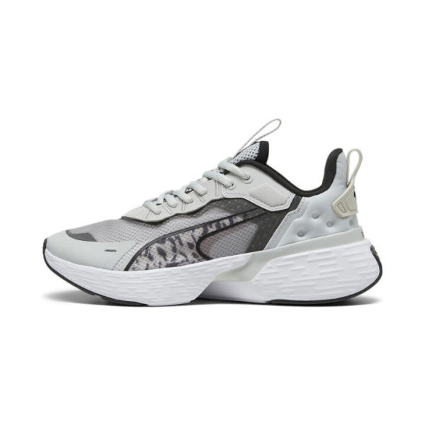 SOFTRIDE Sway FelineFine Women's Running Shoes in Cool Light Gray/Black, Size 10.5, Rubber by PUMA Shoes