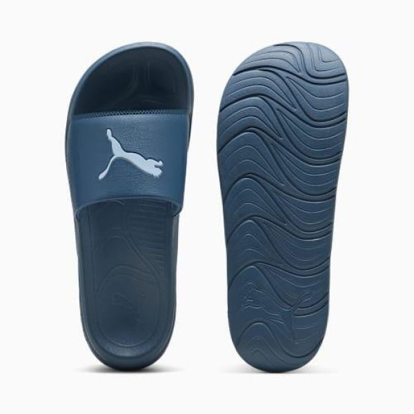 Softride Teamcat Unisex Slides in Dark Indigo/Haute Tropic, Size 6, Synthetic by PUMA Shoes