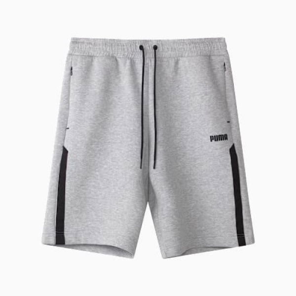 Spacer Men's Shorts in Light Gray Heather, Size Small, Cotton by PUMA