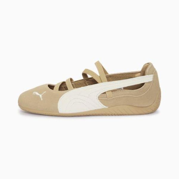 Speedcat Cafe Ballet Sneakers Women in Prairie Tan/Warm White, Size 5.5, Textile by PUMA Shoes