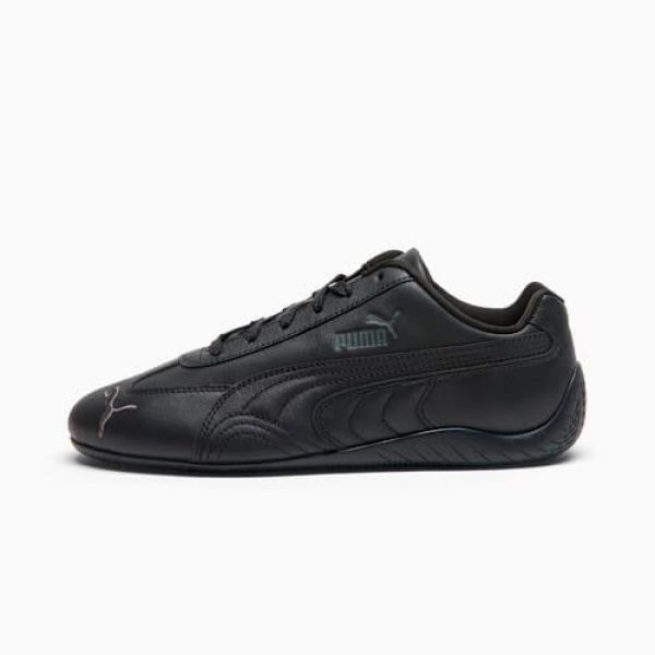 Speedcat Full Leather Unisex Sneakers in Black/Shadow Gray, Size 4 by PUMA Shoes