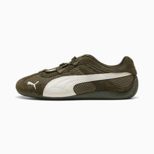 Speedcat Go Women's Shoes in Dark Olive/Warm White, Size 6.5, Textile by PUMA Shoes