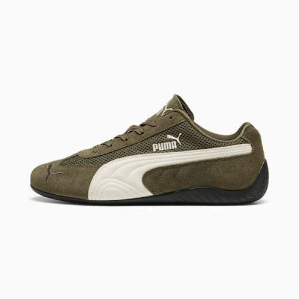 Speedcat Mesh Unisex Sneakers in Loden Green/Warm White, Size 4.5 by PUMA Shoes