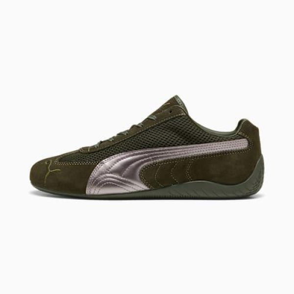 Speedcat Premium Unisex Sneakers in Dark Olive/Matte Silver, Size 8.5 by PUMA Shoes