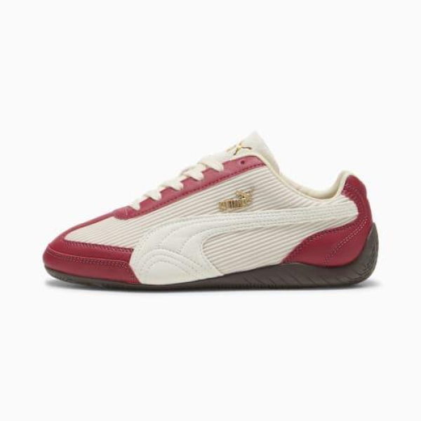 Speedcat Textile Unisex Sneakers in Dark Crimson/Warm White, Size 5 by PUMA Shoes