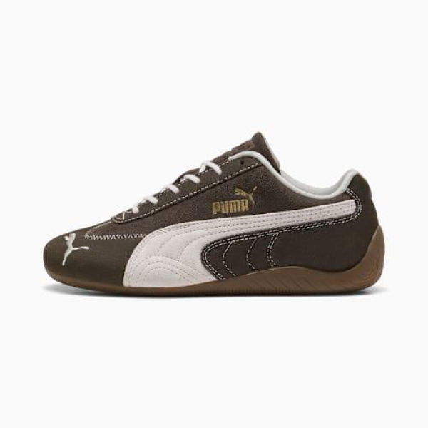 Speedcat Wine Club Sneakers Women in Chocolate/Jasmine Flower, Size 6 by PUMA Shoes