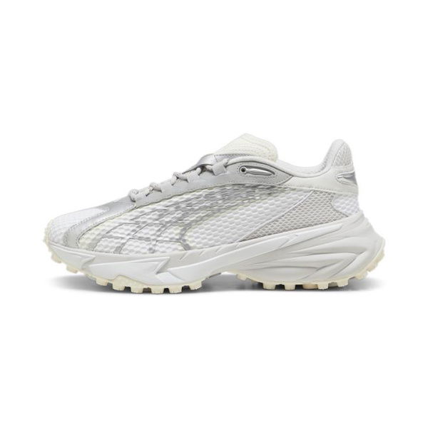 Spirex Speed Unisex Sneakers in White/Feather Gray, Size 10, Synthetic by PUMA Shoes