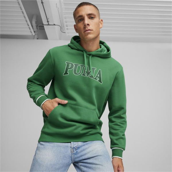 SQUAD Men's Hoodie in Archive Green, Size Medium, Cotton by PUMA