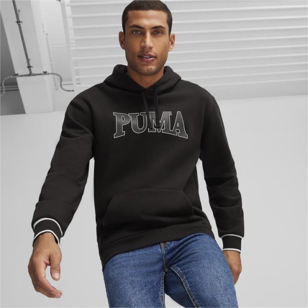 SQUAD Men's Hoodie in Black, Size XL, Cotton by PUMA