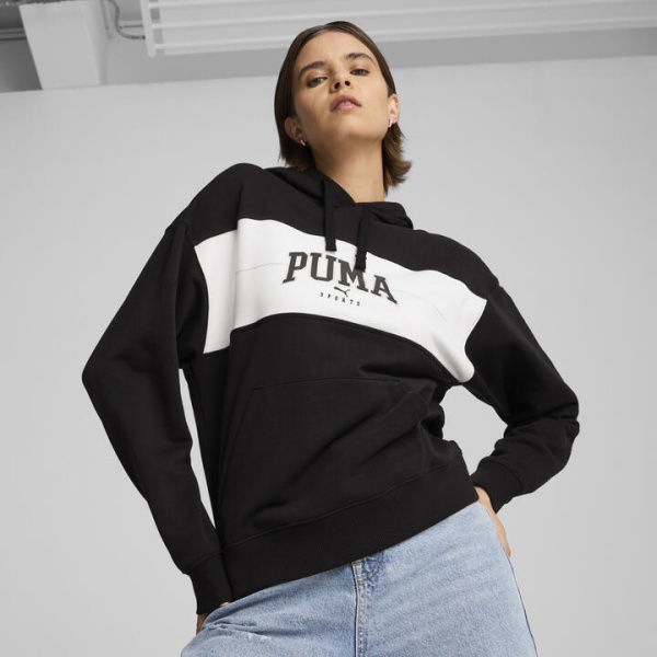 SQUAD Women's Hoodie in Black, Size XL, Cotton by PUMA