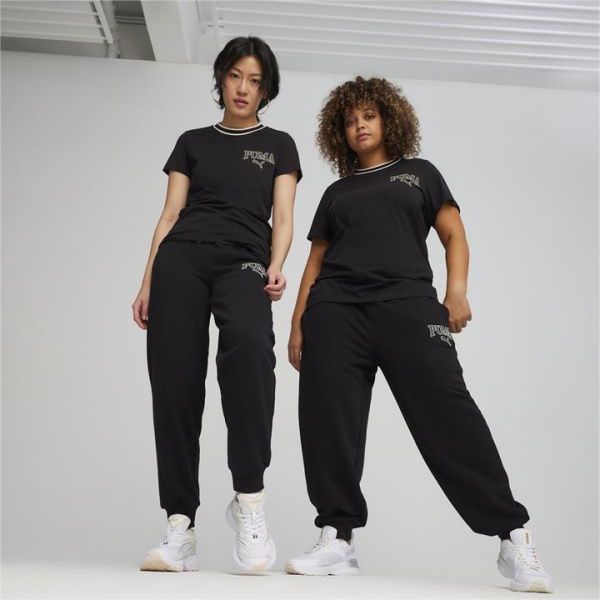 SQUAD Women's Track Pants in Black, Size Medium, Cotton/Polyester by PUMA