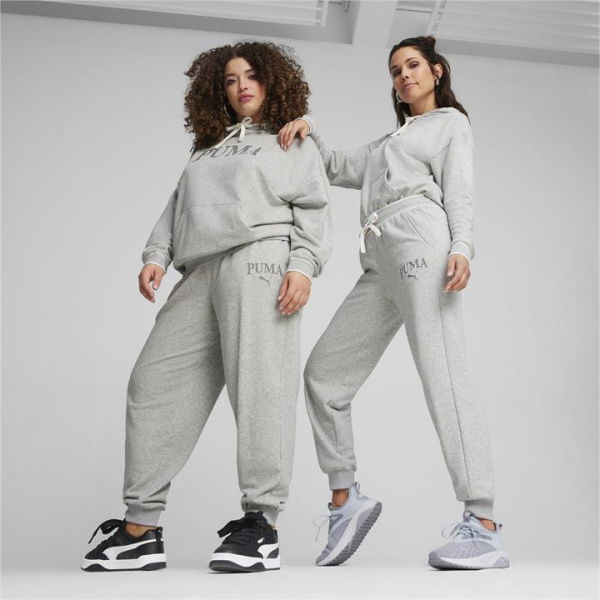 SQUAD Women's Track Pants in Light Gray Heather, Size XS, Cotton/Polyester by PUMA