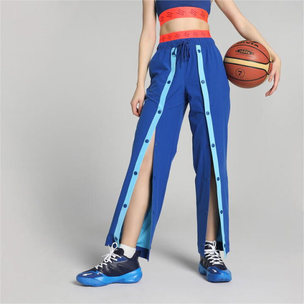 STEWIE Dawn Conversation Women's Basketball Pants in Cobalt Glaze, Size Large, Polyester by PUMA