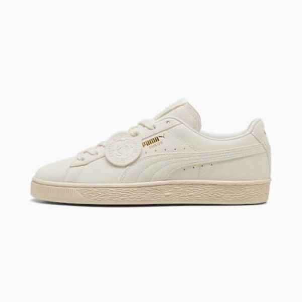 Suede Charles F. Stead II Unisex Sneakers in White, Size 5, Textile by PUMA