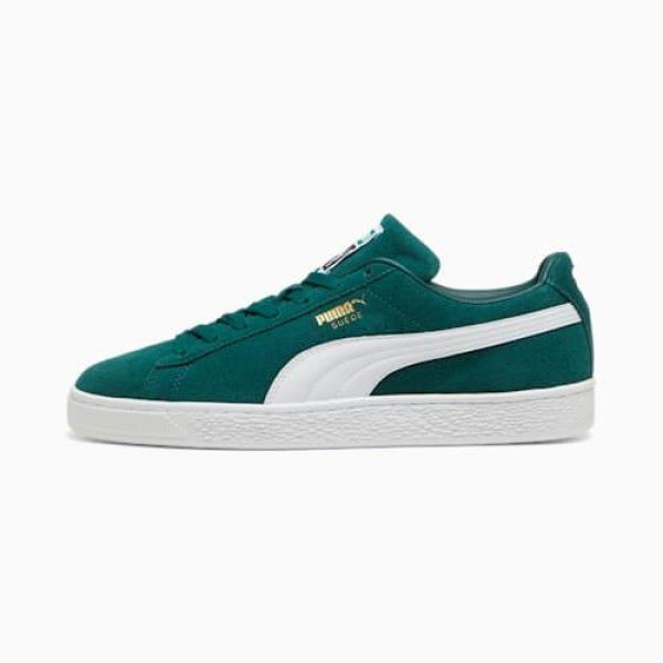 Suede Classic Unisex Sneakers in Dark Myrtle/White, Size 10.5, Textile by PUMA Shoes