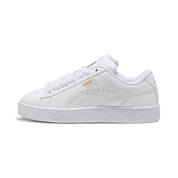 Suede XL Leather Unisex Sneakers in White/Vapor Gray, Size 10, Textile by PUMA