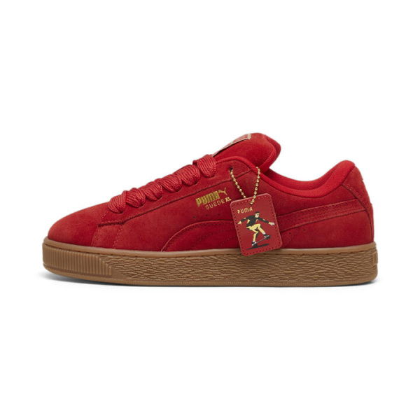 Suede XL OP Unisex Sneakers in For All Time Red, Size 10, Textile by PUMA