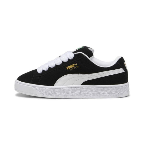 Suede XL Unisex Sneakers in Black/White, Size 14, Textile by PUMA