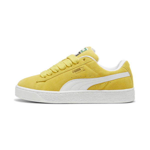 Suede XL Unisex Sneakers in Fresh Pear/White, Size 8, Textile by PUMA