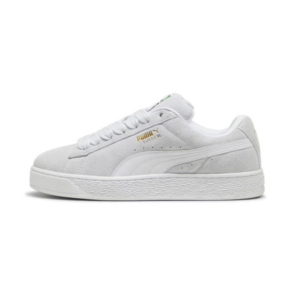 Suede XL Unisex Sneakers in Silver Mist/White, Size 10, Textile by PUMA