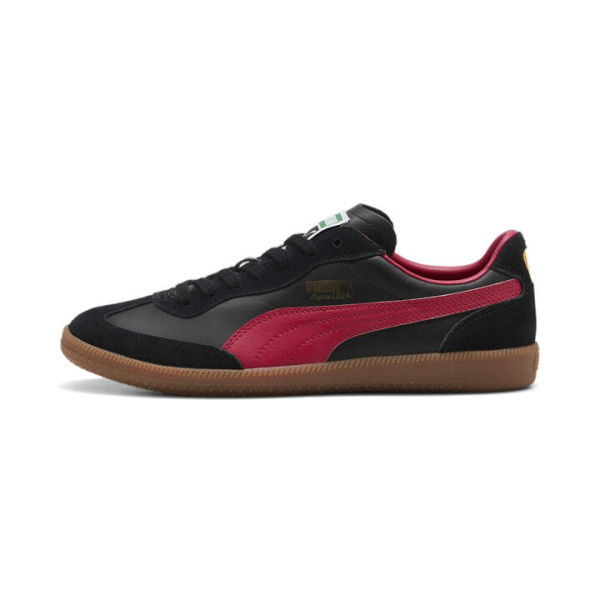 Super Liga Retro Unisex Sneakers in Black/Gold/Gum, Size 10, Textile by PUMA Shoes