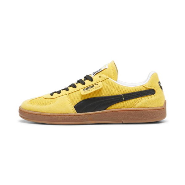 Super Team OG Unisex Sneakers in Yellow Sizzle/Black, Size 14, Textile by PUMA