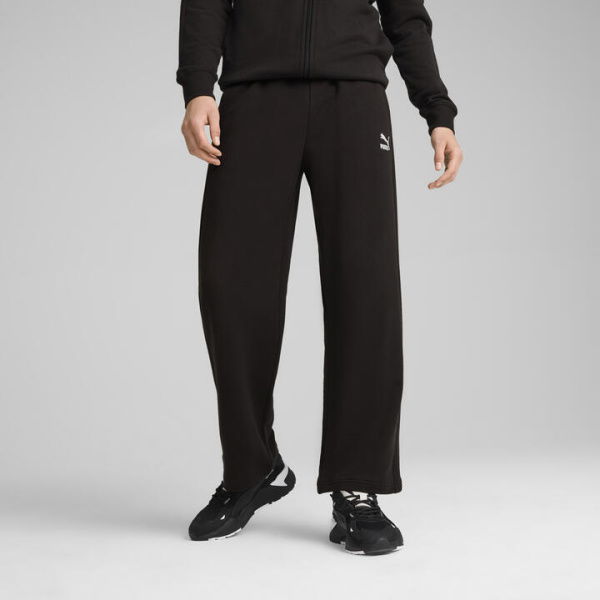 T7 Relaxed Men's Track Pants in Black, Size Small, Cotton by PUMA