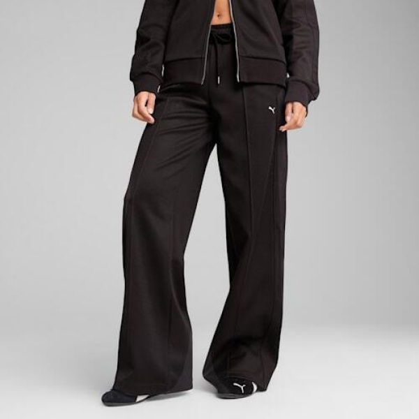 T7 Women's Track Pants in Black, Size XS, Cotton/Polyester by PUMA