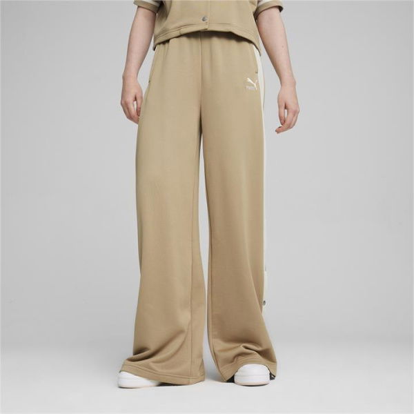 T7 Women's Track Pants in Prairie Tan, Size Medium, Polyester/Cotton by PUMA