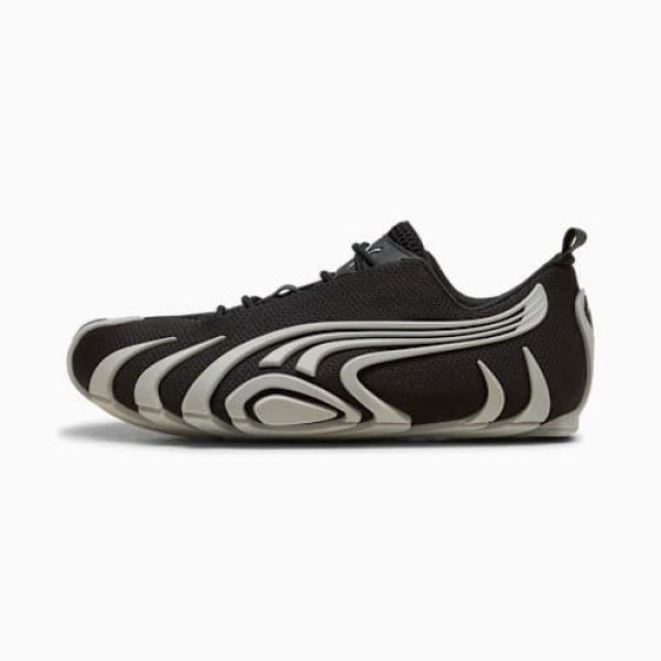 Talon OG Unisex Sneakers in Black/Flat Light Gray, Size 7.5, Textile by PUMA