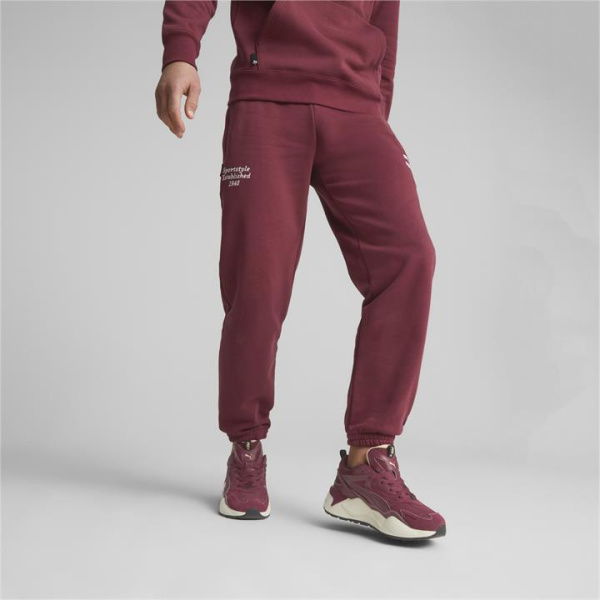 Team Men's Sweatpants in Dark Jasper, Size 2XL, Cotton/Polyester by PUMA