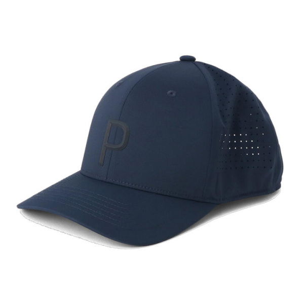 Tech P Snapback Men's Golf Cap in Navy Blazer, Polyester/Elastane by PUMA