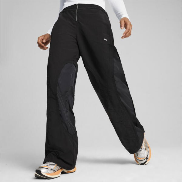 THE FAST RACE Women's Pants in Black, Size Large, Nylon by PUMA