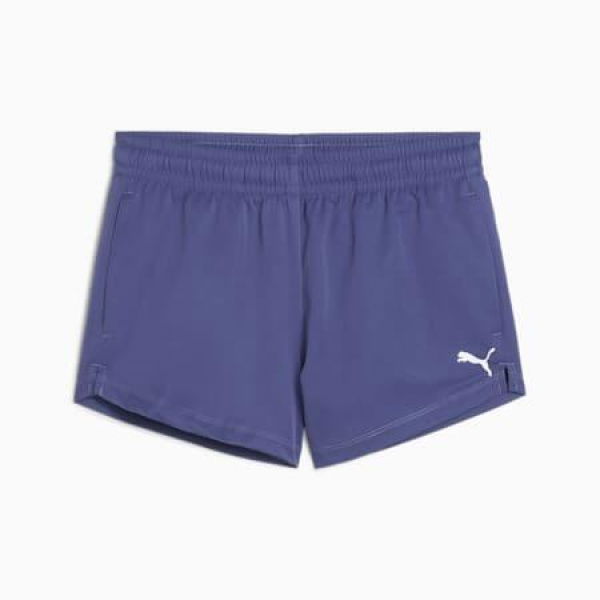 Train All Day ESS Woven Youth Shorts in Blue Crystal, Size Medium by PUMA