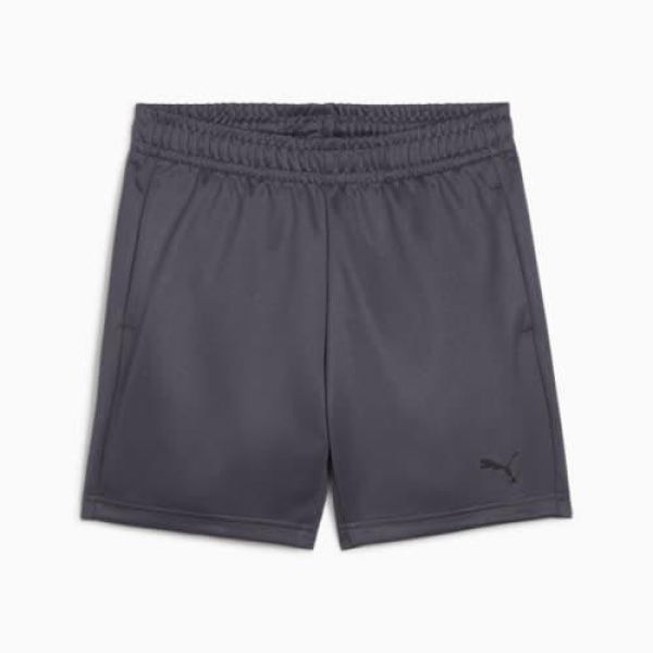 Train All Day Essentials Poly Youth Shorts in Galactic Gray, Size Small by PUMA