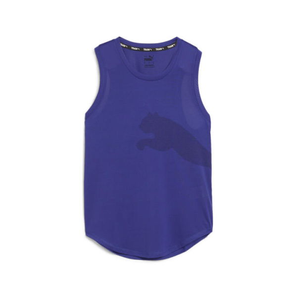 Train All Day Women's Big Cat Tank Top in Lapis Lazuli, Size XS, Polyester by PUMA