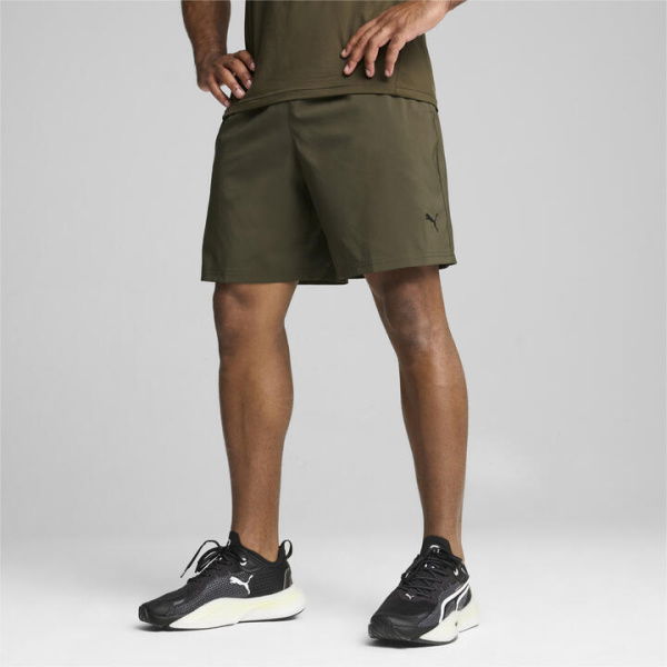 TRAIN FAV Blaster 7 Men's Shorts in Dark Olive, Size Medium, Polyester by PUMA