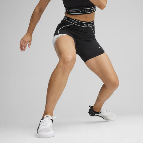 TRAIN STRONG Women's 5 Shorts in Black, Size XS, Polyester/Elastane by PUMA