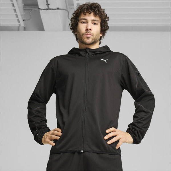 Training Concept Men's Jacket in Black, Size Large, Polyester by PUMA