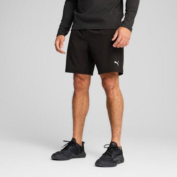 TRAINING TECH 7 Stretch Woven Men's Shorts in Black, Size Small, Polyester/Elastane by PUMA