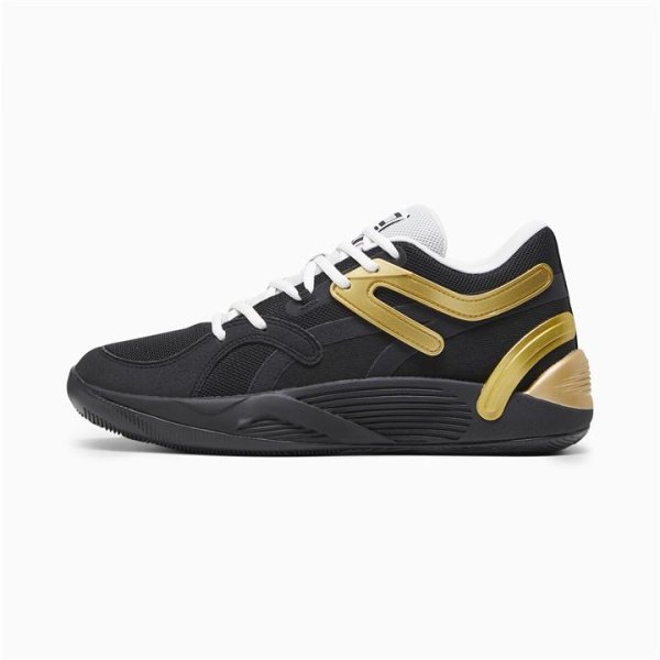 TRC Blaze Court Unisex Basketball Shoes in Black/Sedate Gray/White, Size 11.5, Synthetic by PUMA Shoes