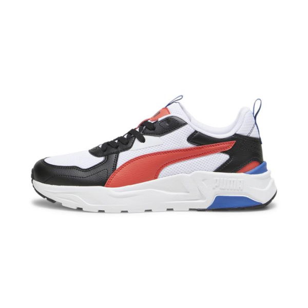 Trinity Lite Sneakers Men in White/Active Red/Black, Size 12 by PUMA Shoes