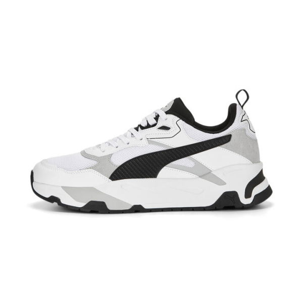 Trinity Men's Sneakers in White/Black/Cool Light Gray, Size 10 by PUMA Shoes