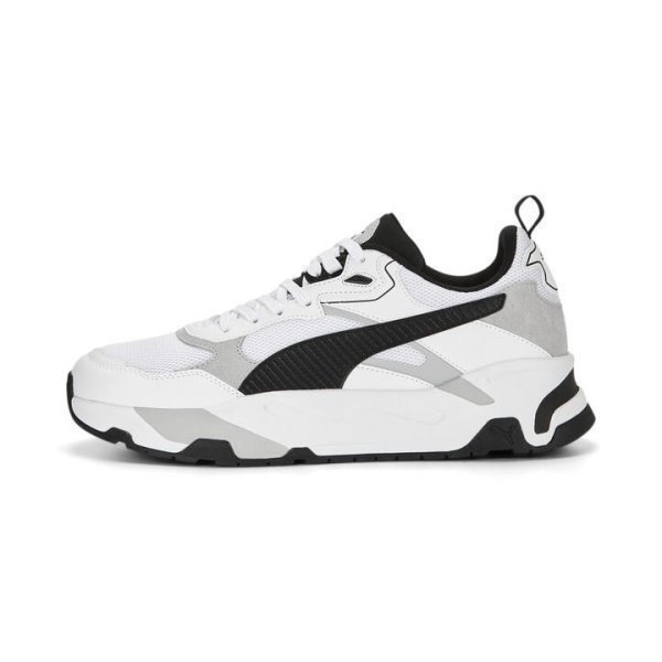 Trinity Men's Sneakers in White/Black/Cool Light Gray, Size 10.5 by PUMA Shoes