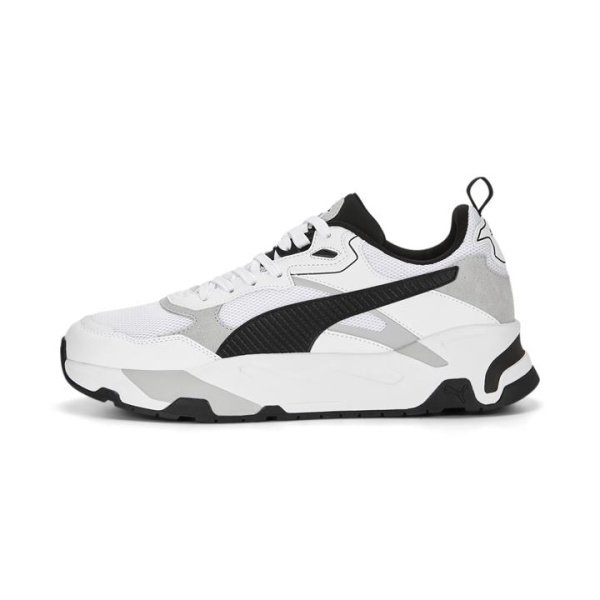 Trinity Men's Sneakers in White/Black/Cool Light Gray, Size 14 by PUMA Shoes