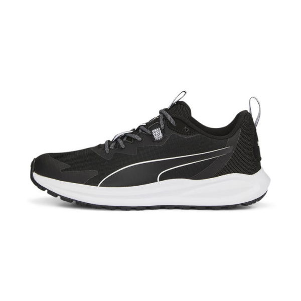 Twitch Runner Unisex Trail Shoes in Black/White, Size 10 by PUMA Shoes