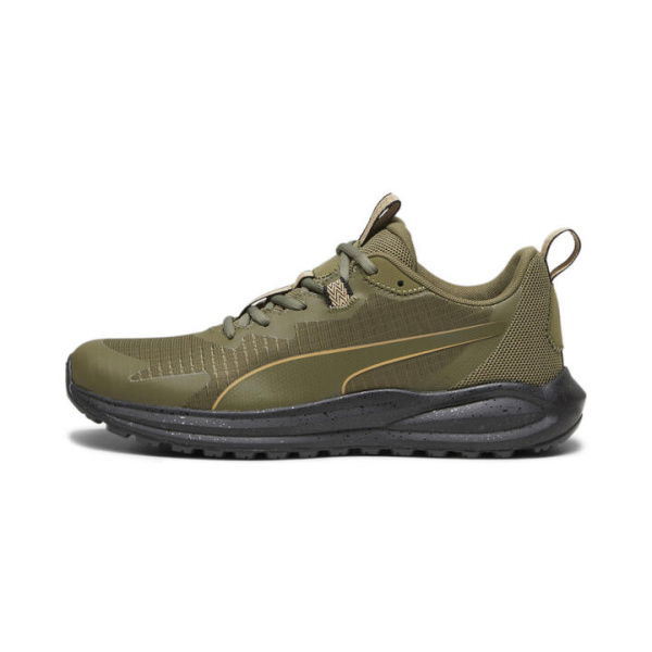 Twitch Runner Unisex Trail Shoes in Olive/Black, Size 10 by PUMA Shoes