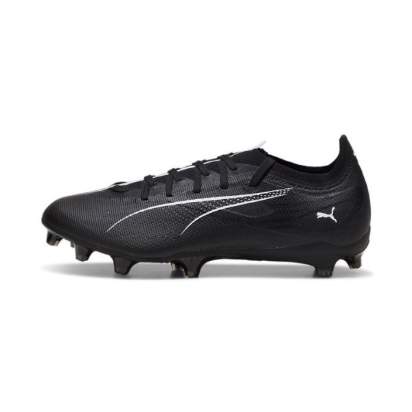 ULTRA 5 MATCH FG/AG Unisex Football Boots in Black/White, Size 10.5, Textile by PUMA Shoes