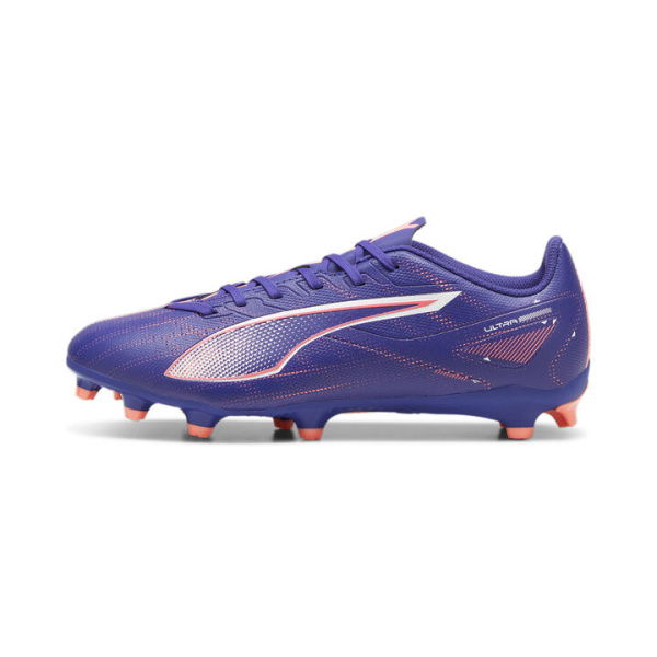 ULTRA 5 PLAY FG/AG Unisex Football Boots in Lapis Lazuli/White/Sunset Glow, Size 10.5, Textile by PUMA Shoes